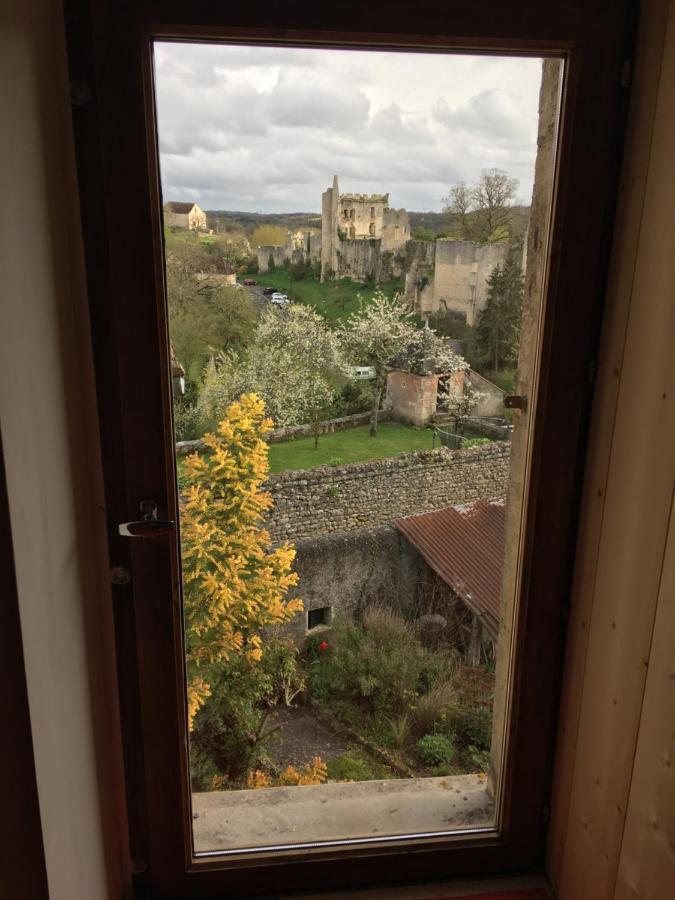 Chez Fred Avec Vue Sur Le Chateau Angles-sur-lʼAnglin Exterior foto