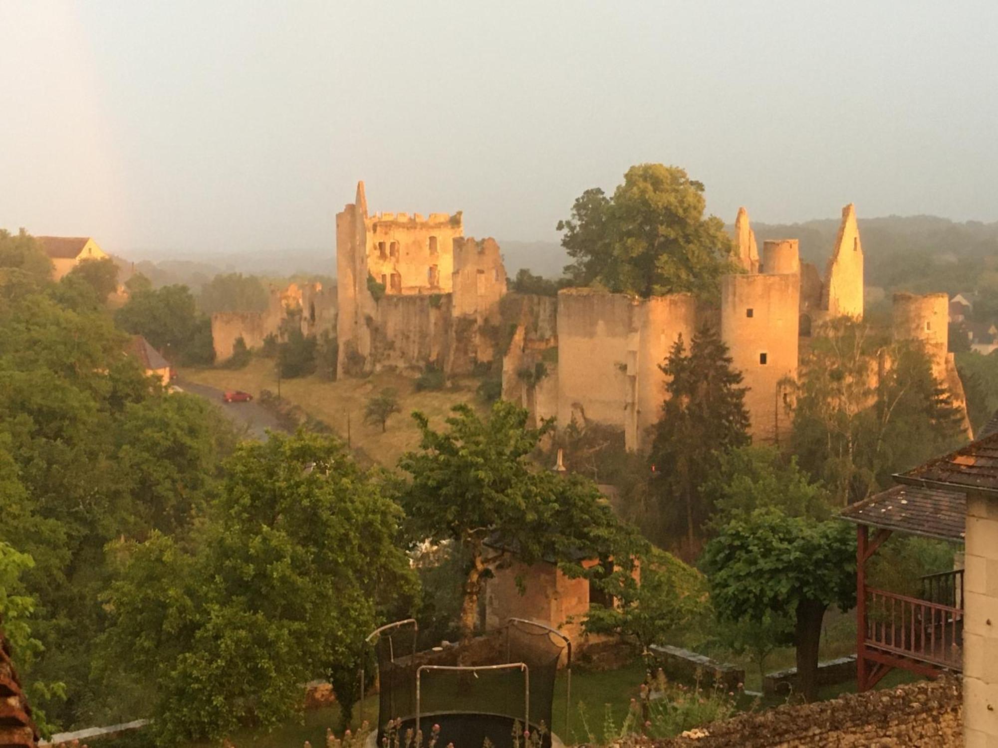 Chez Fred Avec Vue Sur Le Chateau Angles-sur-lʼAnglin Exterior foto